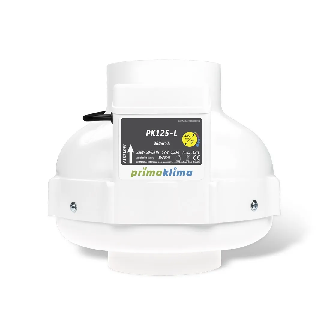 PRIMA KLIMA WENTYLATOR 1 SPEED 360M3/H, FI125MM