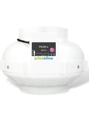 PRIMA KLIMA WENTYLATOR 1 SPEED 950M3/H, FI200MM