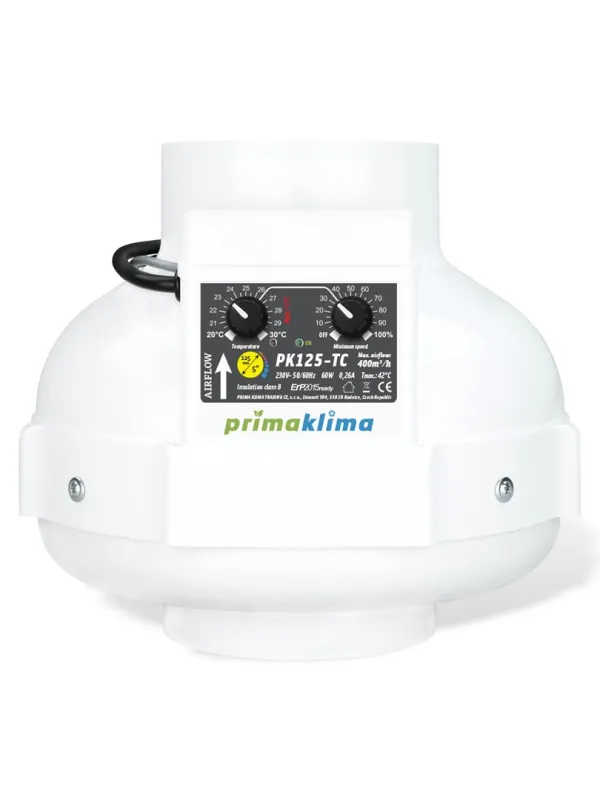 Produkt PRIMA KLIMA WENTYLATOR TEMP CTRL 400M3/H, FI125 Obraz