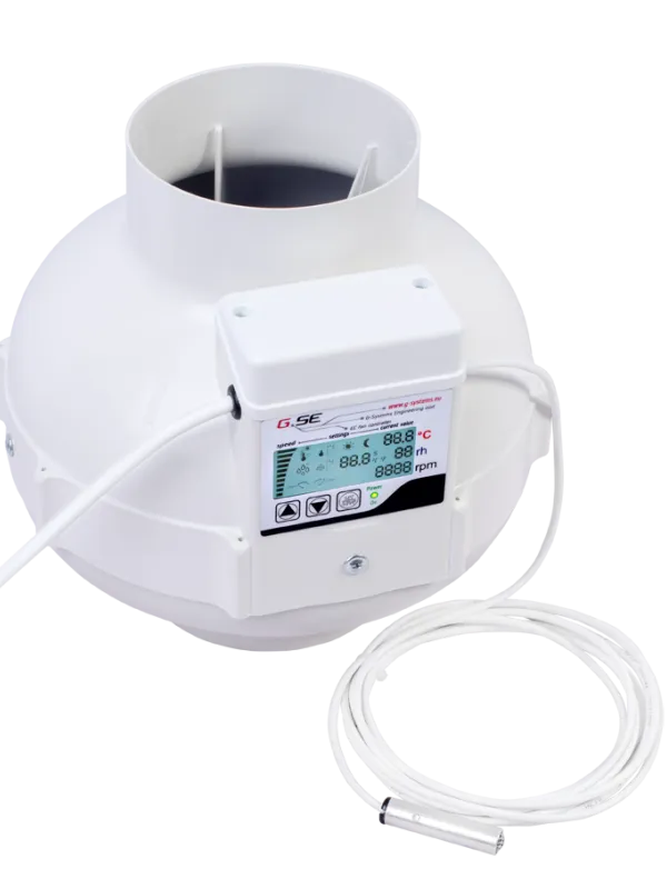 Produkt G-SE WENTYLATOR EC 125MM LCD 800M3/H ED11-201EU Obraz