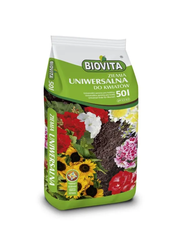 Produkt BIOVITA ZIEMIA UNIWERSALNA DO KWIATÓW 50L Obraz