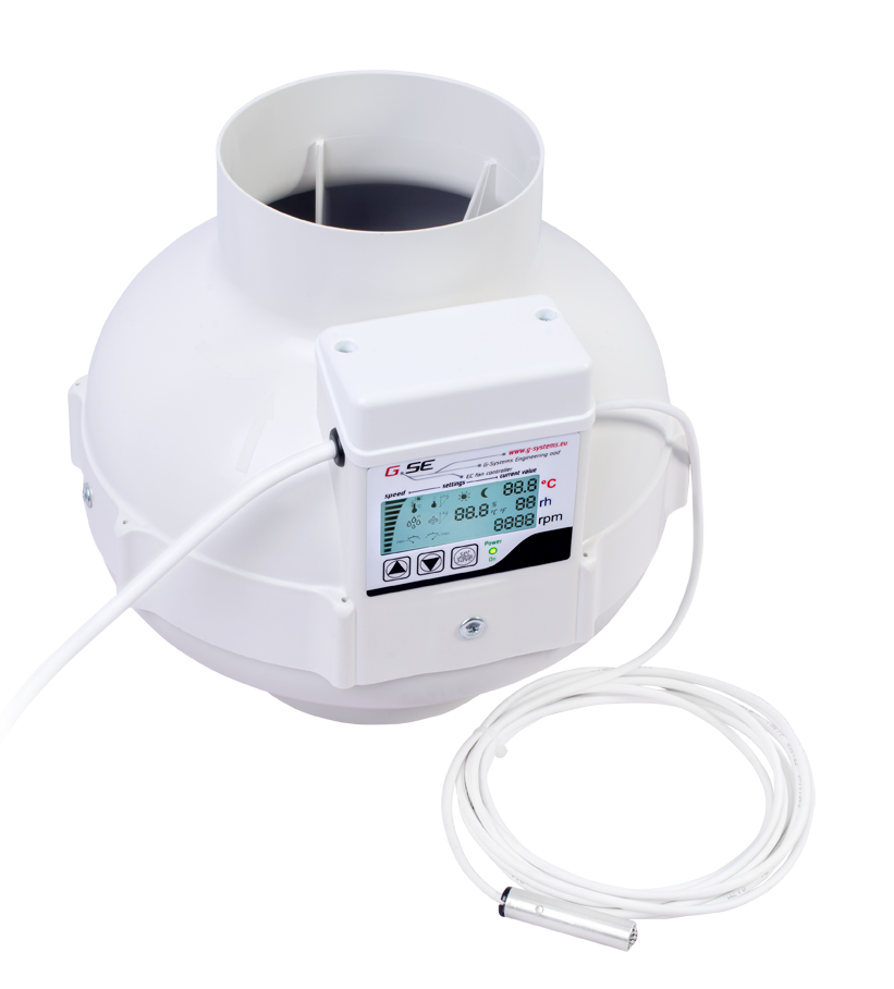 G-SE WENTYLATOR EC 125MM LCD 800M3/H ED11-201EU