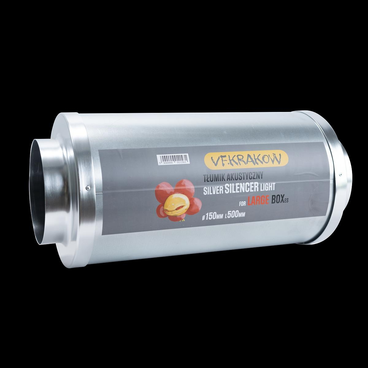 SILENCER TŁUMIK AKUSTYCZNY ALU FI 150/500MM