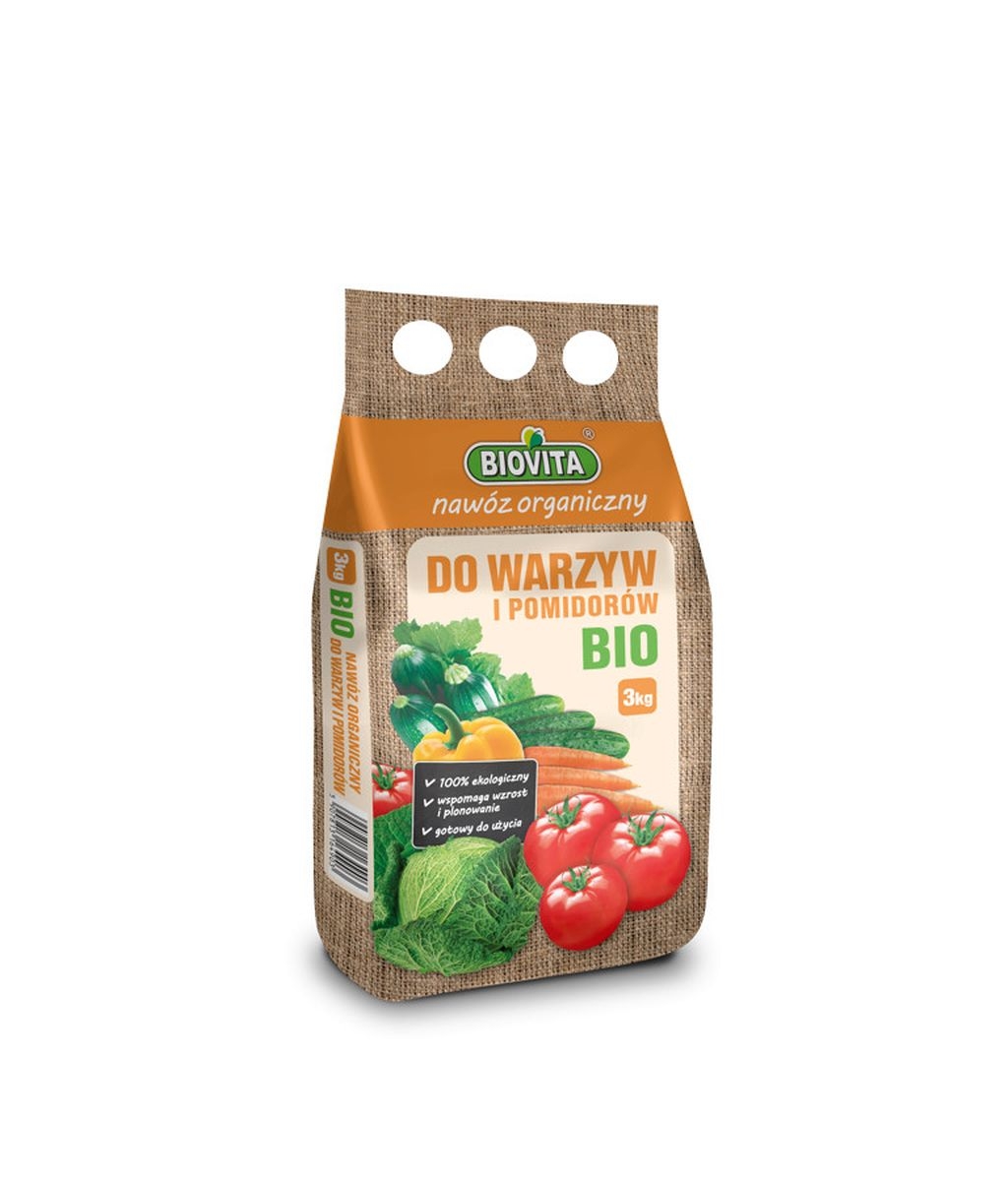 BIOVITA NAWÓZ DO WARZYW I POMIDORÓW BIO 3KG