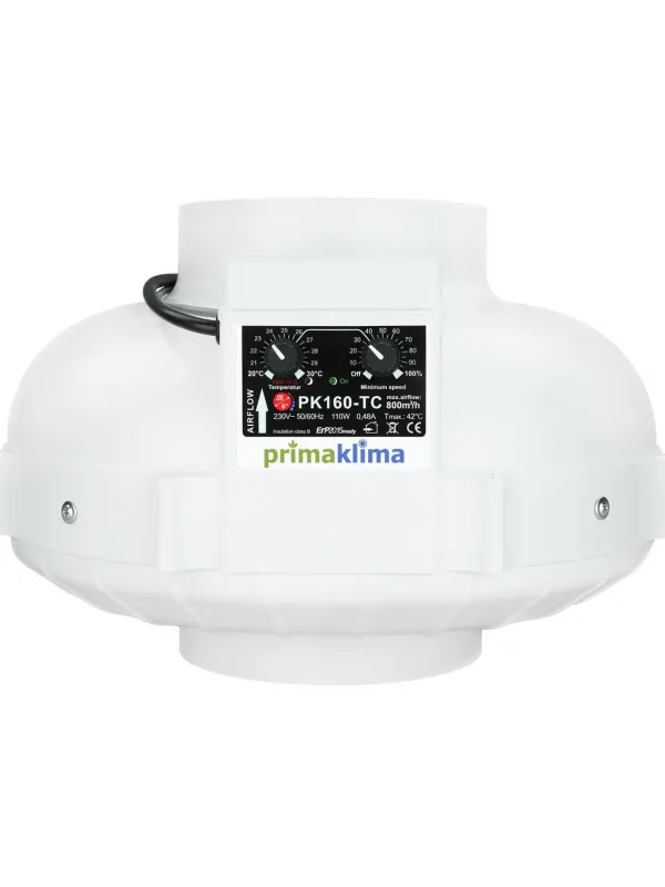 Produkt PRIMA KLIMA WENTYLATOR TEMP CTRL 800M3/H, FI160 Obraz