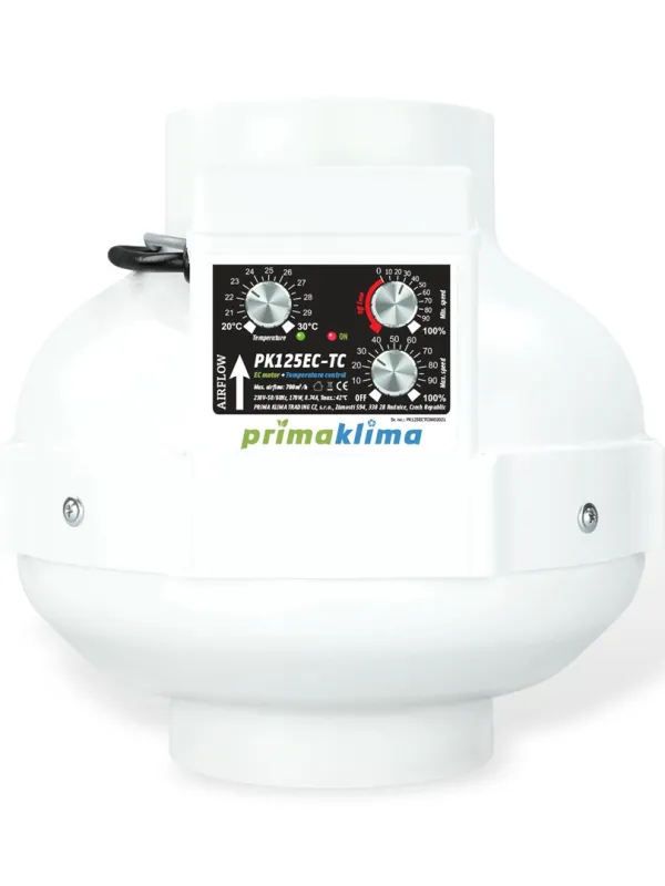Produkt PRIMA KLIMA WENTYLATOR PK125EC-TC TEMP CTRL680M3/H Obraz